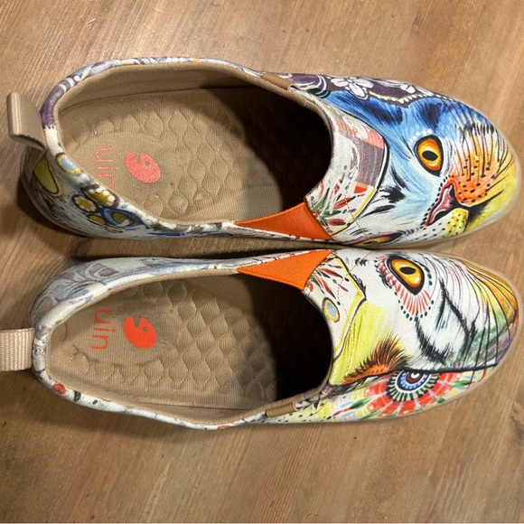 UIN CHEER UP TOLEDO Colorful Cat Print Slip-On Shoes - Picture 11 of 14